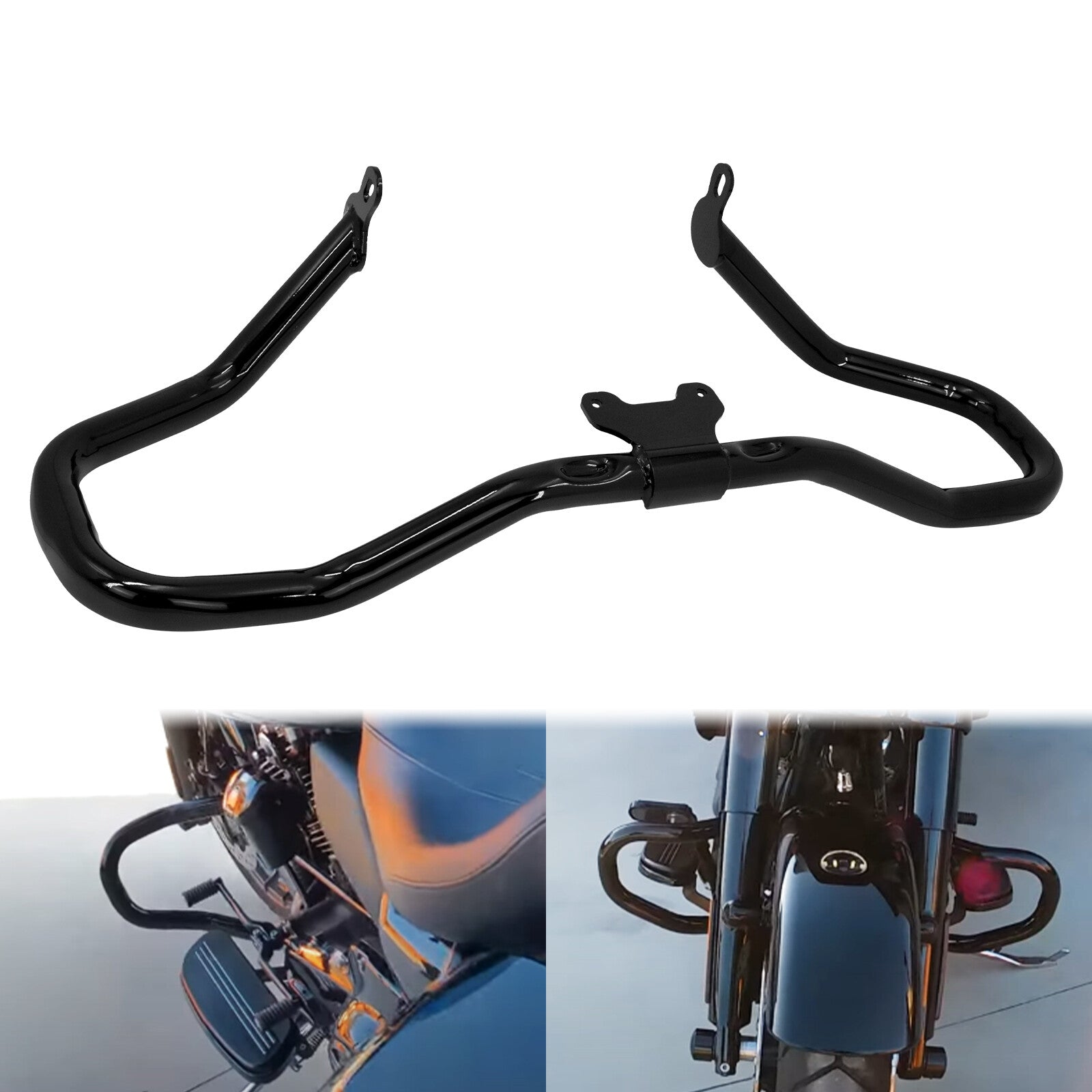 Chopped Engine Guard Highway Crash Bar for Harley Road King Electra Glide 14-23