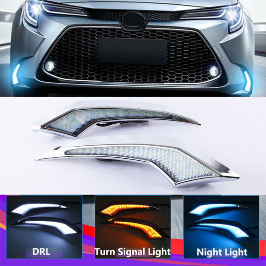 Fit for Toyota for Corolla Levin 2019 LED DRL Daytime Running Light Turn Signal Lamp