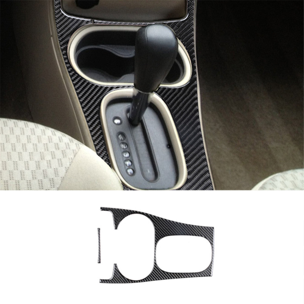 2Pcs Gear Shift Frame Trim Panel Carbon Fiber for Chevrolet COBALT 2005-2010