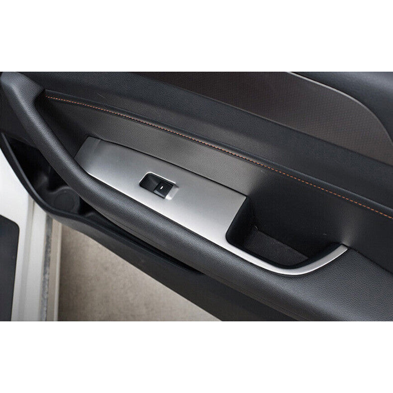 for Hyundai Sonata 2015-2019 Silver Car window lift panel switch cover trim 4x