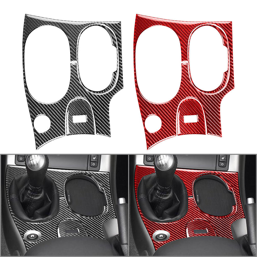 Carbon Fiber Center Console Gear Shift Panel Trim for Chevrolet for Corvette C6