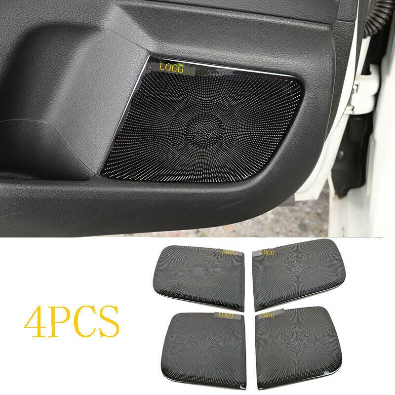 4p for Nissan Sentra 2020 Black Titanium Interior Door Speaker Panel Cover Trim