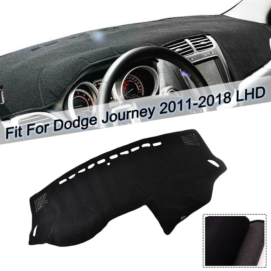 1P Inner Dashboard Dash Mat Non-slip DashMat Sun Shade for Dodge Journey 11-2018