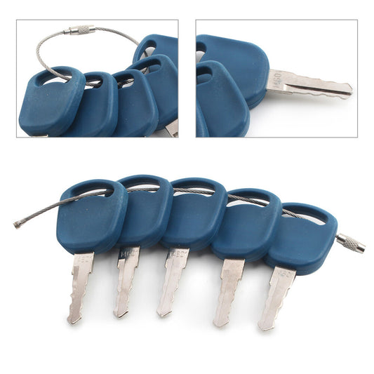 5x Ignition Starter Keys 14601 82030143 Fit Holland tractor Heavy Equipment Part