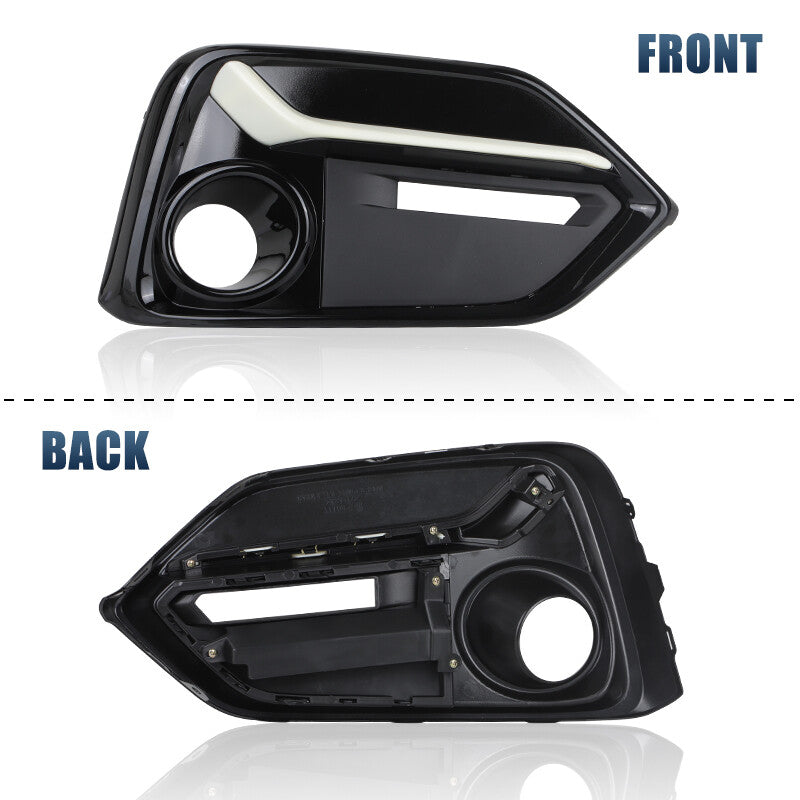 Front right and left fog light cover bezels for Honda for Civic 2017 - 2021 5-door hatchback.