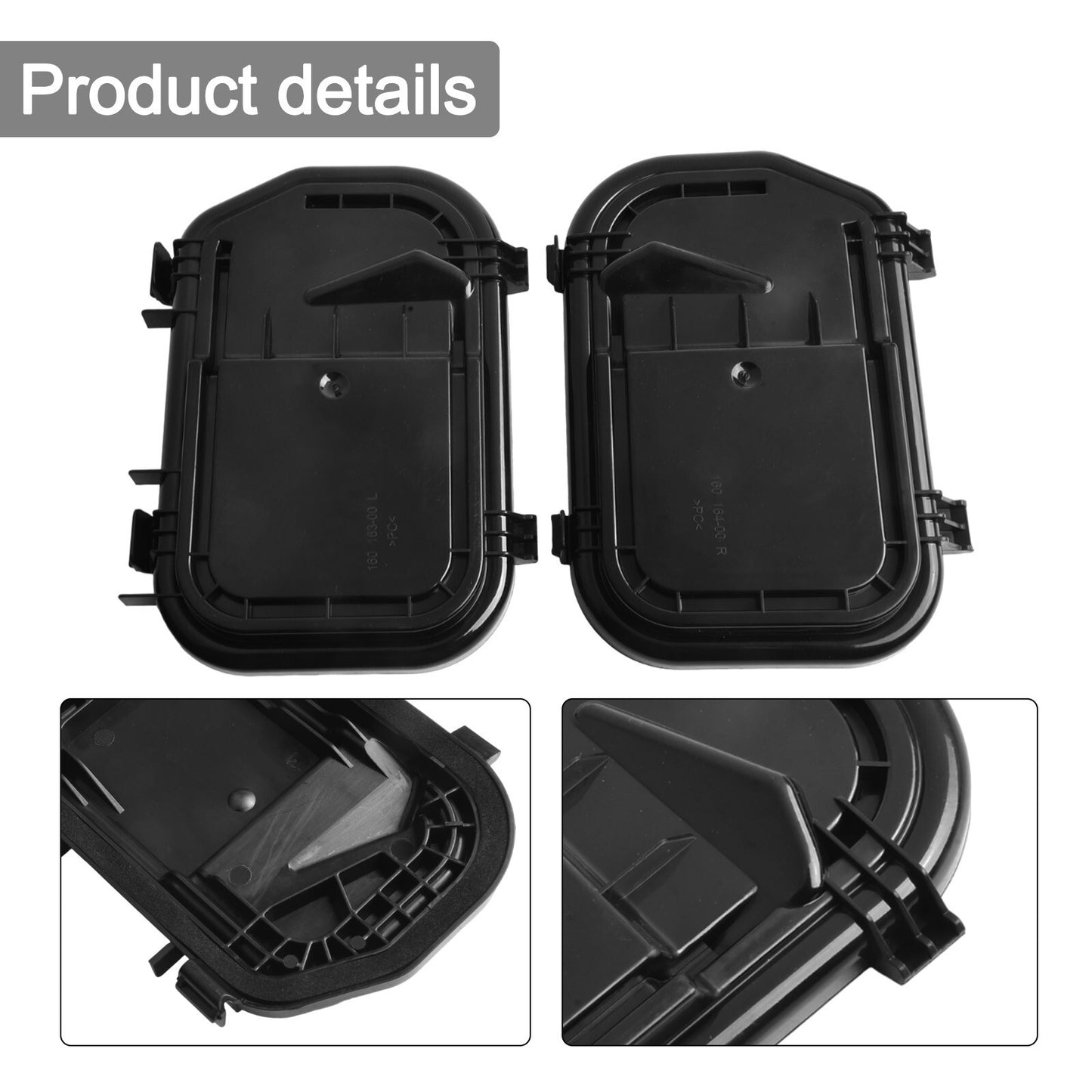 2PCS Left Right Side Headlight Cover Cap 4F0941158 4F0941159 for A6 for S6