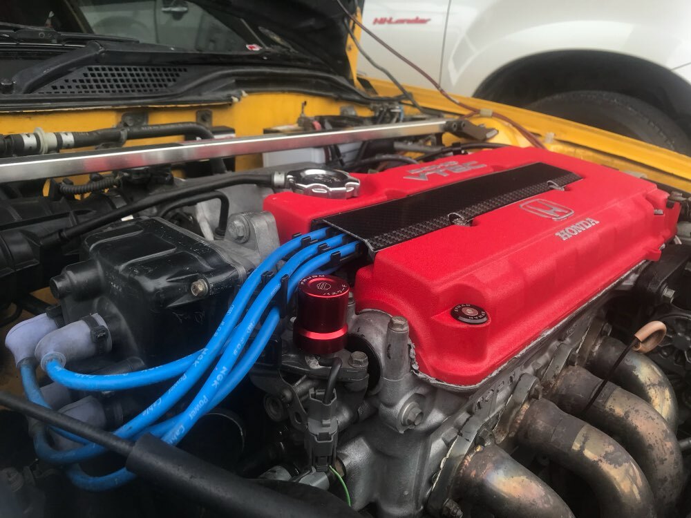 Purple VTEC Solenoid Value Cover Cap for Honda for Civic S2000 B D H-SERIES Engine