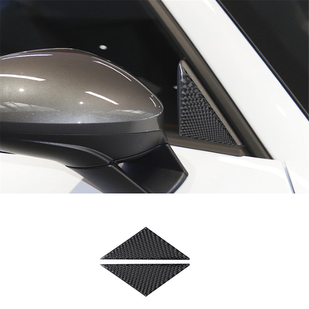 Carbon Fiber Rearview Mirror A-pillar Cover Trim for Porsche 718 2016-2022