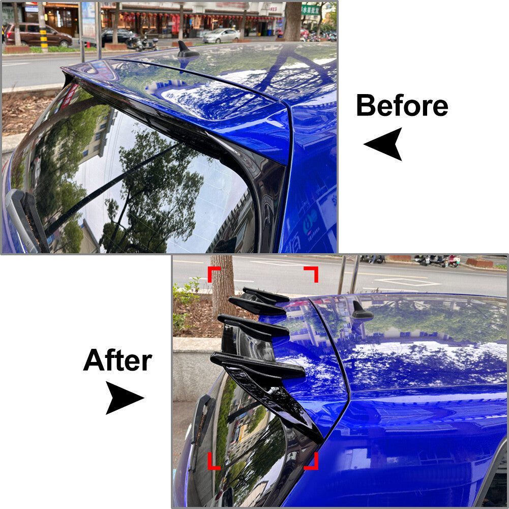 2pcs ABS Rear Roof Spoiler Wing Lip for VW for Golf MK7 MK7.5 GTD R 2013-2019 16