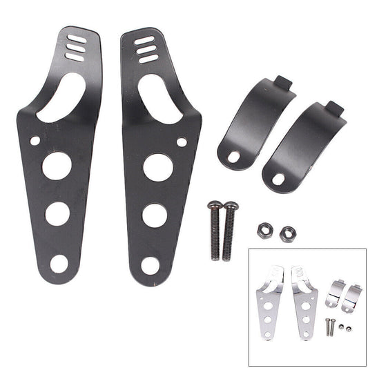 38-43mm Universal Headlight Mount Bracket Fork Ear or for Harley Chopper Cafe Racer