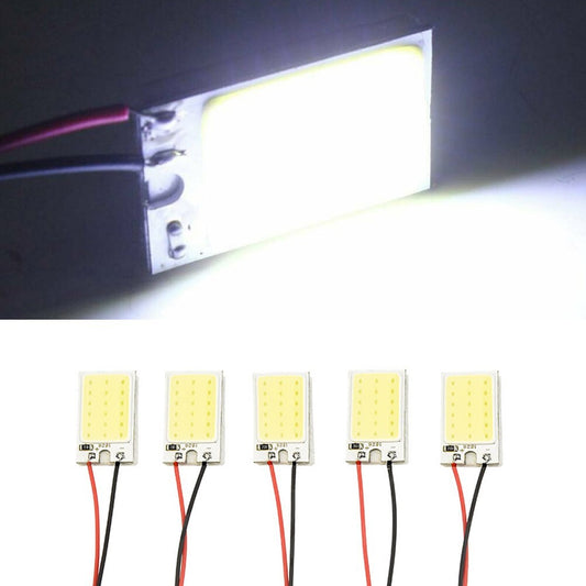 12V Automotive COB LED White Panel Bulb Internal Dome Reading Light 40x20mm