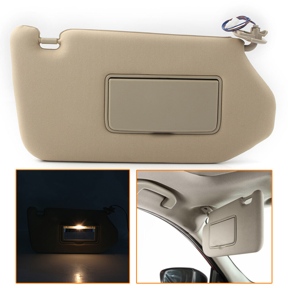 For 2013-2018 Pathfinder 2014-2017 for Infiniti QX60 Right Tan Sun Visor with Light