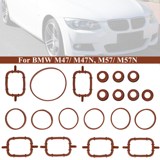 Intake Inlet Manifold Gasket Kit for BMW E83 X3 E53 E70 E71 X5 3.0d M57N Diesel