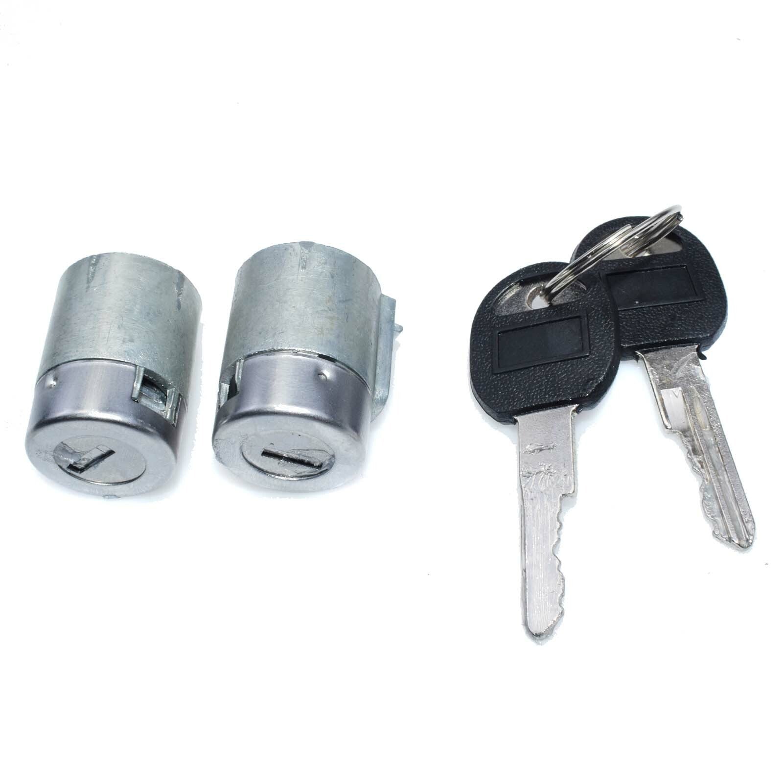 Door lock cylinder kit with 2 buttons suitable for Cadillac for GMC C3500HD and for Chevrolet C2500