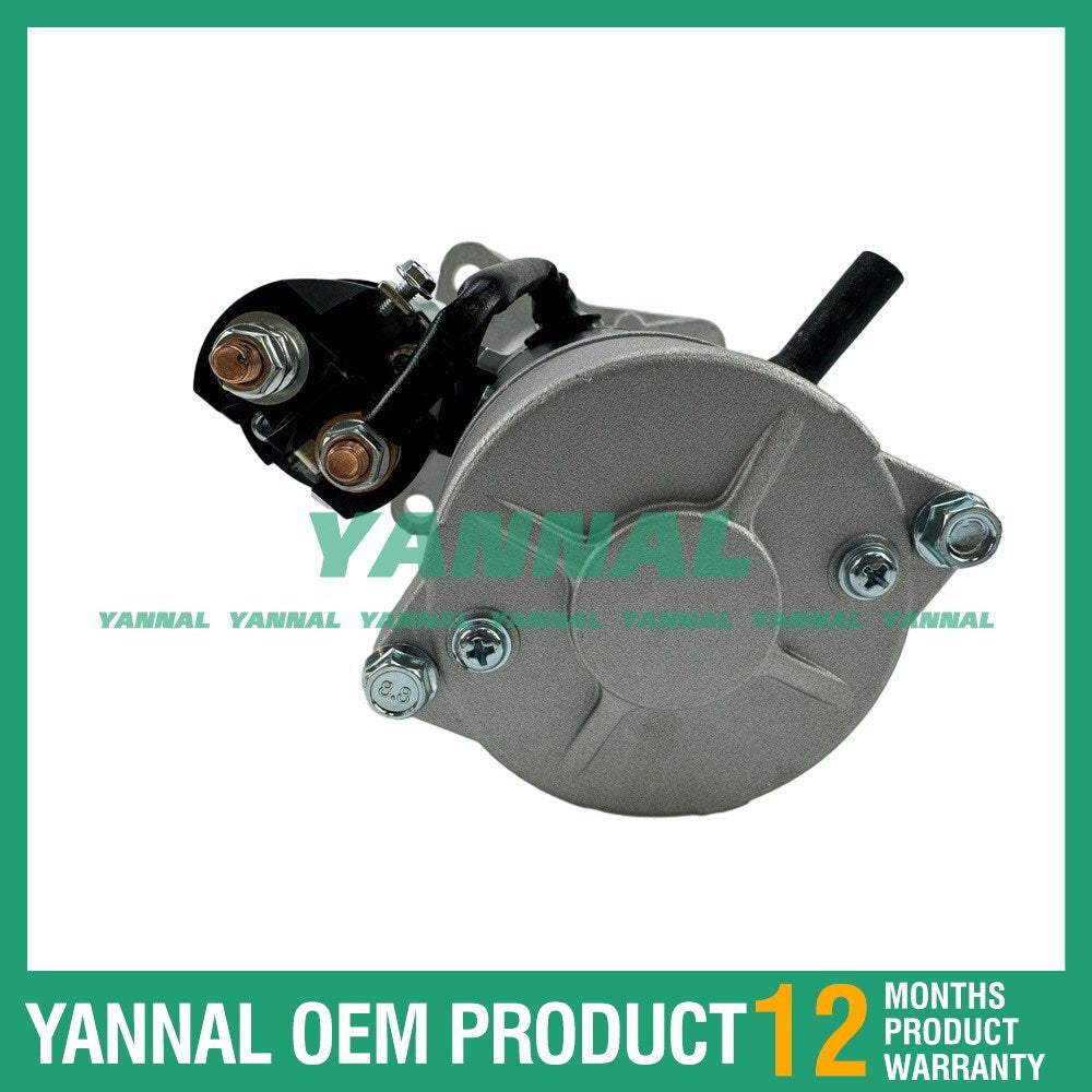 STARTER MOTOR M8T60271 is suitable for Mitsubishi FUSO cans 4D31, 4D32, and 4D34. (Unbranded, 1992)