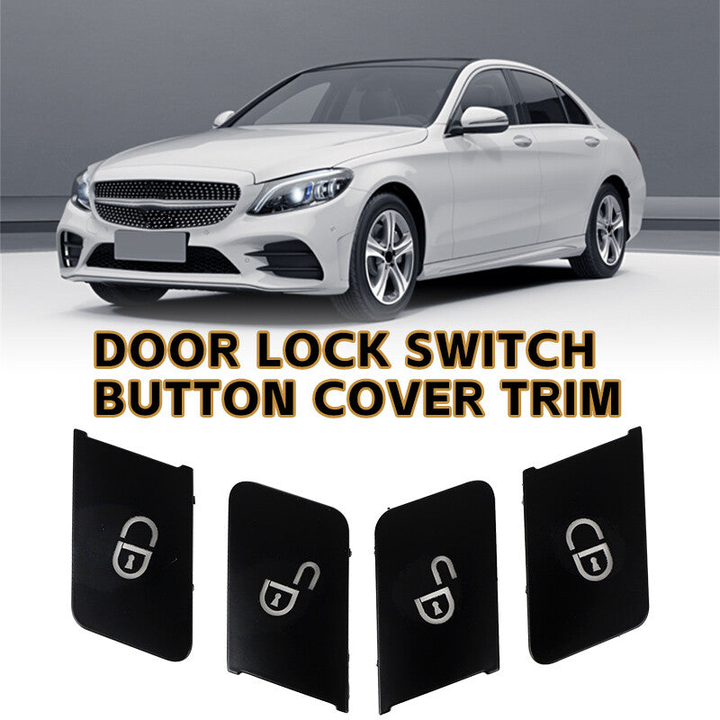W212 W204 Car Door Lock Unlock Switch Button Cover Trim for Mercedes Benz Class