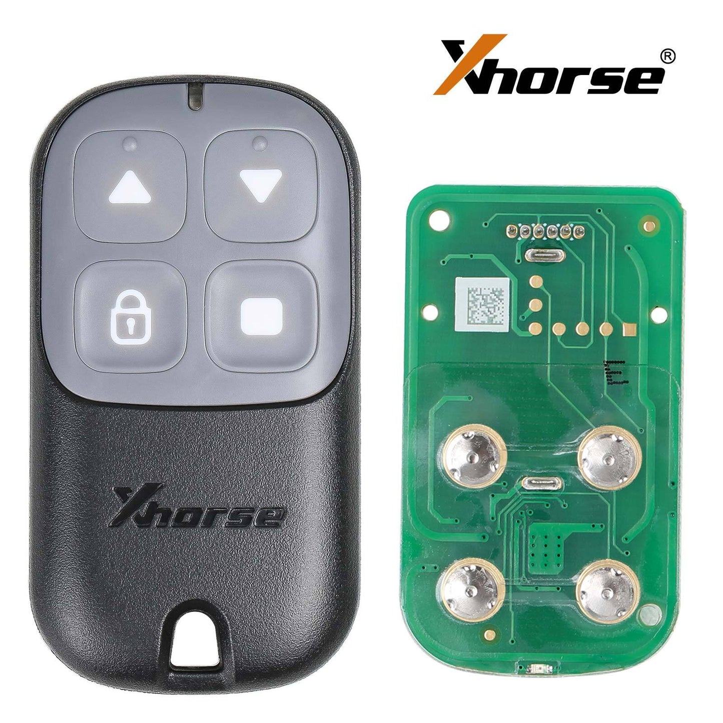 5Pcs XKXH03EN Wire Remote Key Garage Door 4 Buttons Black Universal