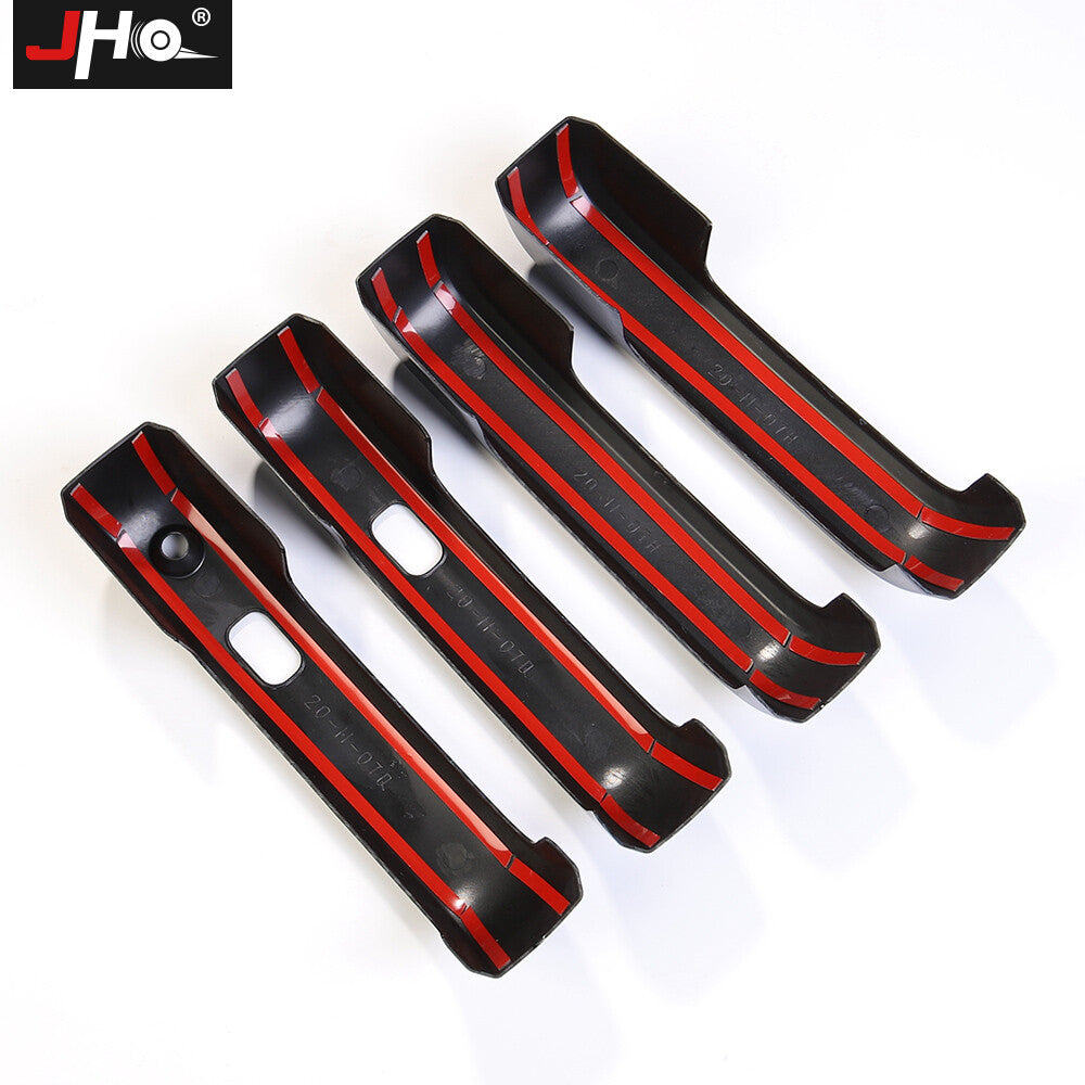 4¡ÁCarbon Fiber Exterior Front Door Handle Panel for Ford F150 /LTD 2017-2020