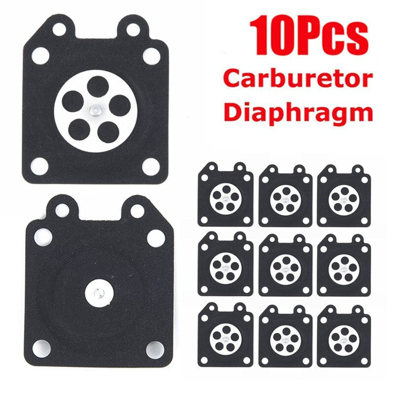 10pcs/Set Motorcycle Metering Diaphragm Rubber/For 95-526 Chainsaw-Parts