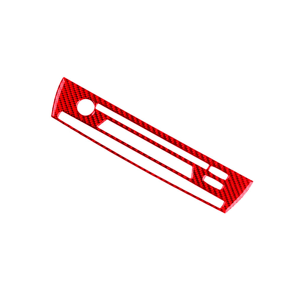 Red Carbon Fiber CD Console Trim Type A for BMW X3 2004-2010