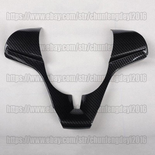 for Chevrolet for Cruze 2010-15 Carbon Fiber ABS Steering Wheel Moulding Cover Trim