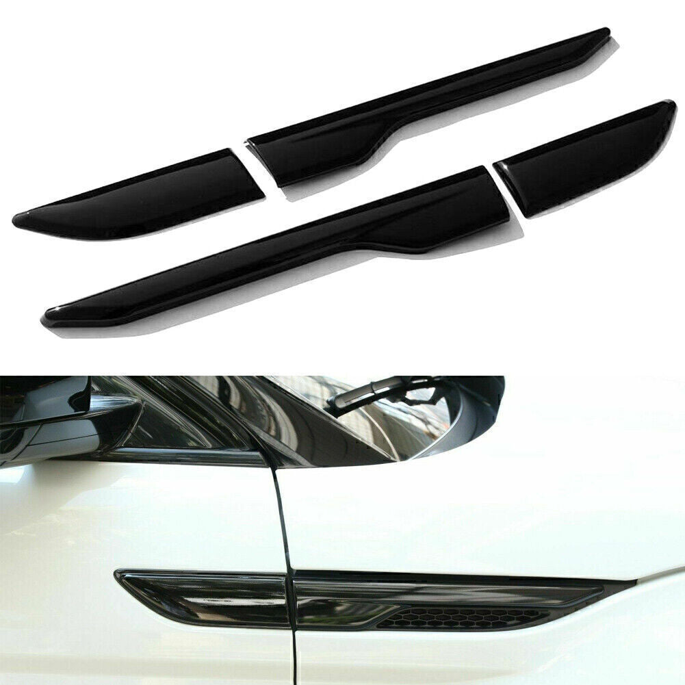 Side Fender Air wing Vent Cover Trim Gloss Black Fit for Range Rover EVOQUE 2012-18