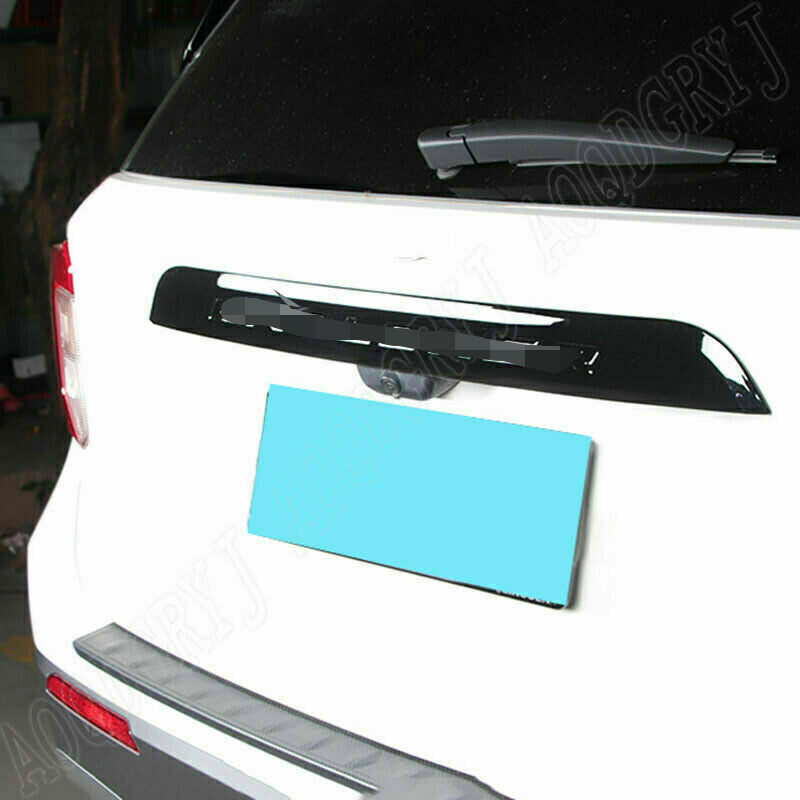 Black Rear Door Trunk Tailgate Middle Panel Cover ABS for Ford Explorer 20-2023