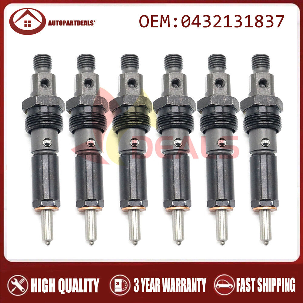 NEW SET OF 6PCS FUEL INJECTORS FOR 5.9L 6BT DIESEL ENGINE 0432131837