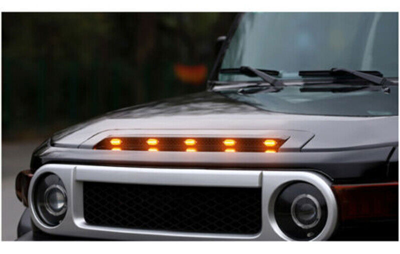 for Toyota FJ Cruiser 2007-2014 LED Vehicles Front Bonnet Hood Light Bars Decor
