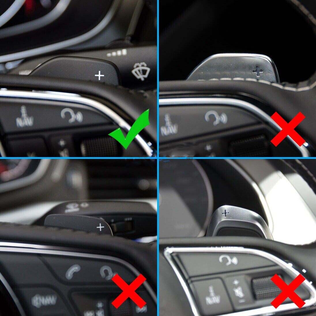 Steering wheel circuit paddle shifter for Audi A3 for A4 B8 for A5 for A6 A7 Q3 Q5 TT black