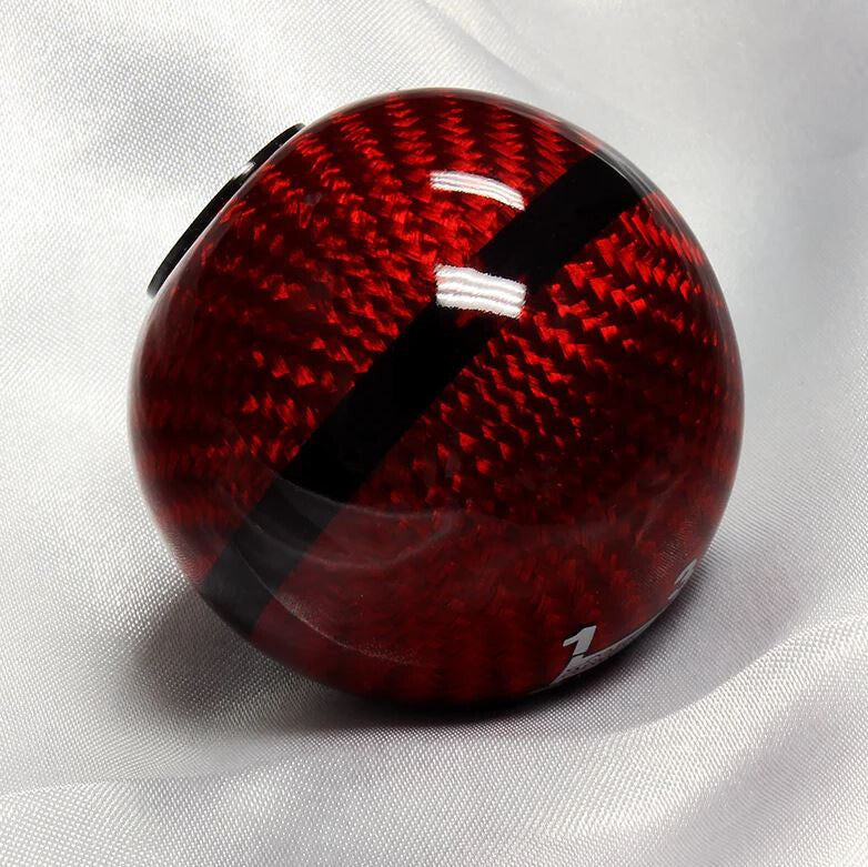 Car Shift Knob 6-speed Mugen Red Carbon Fiber 1.50 Line for Honda for Acura
