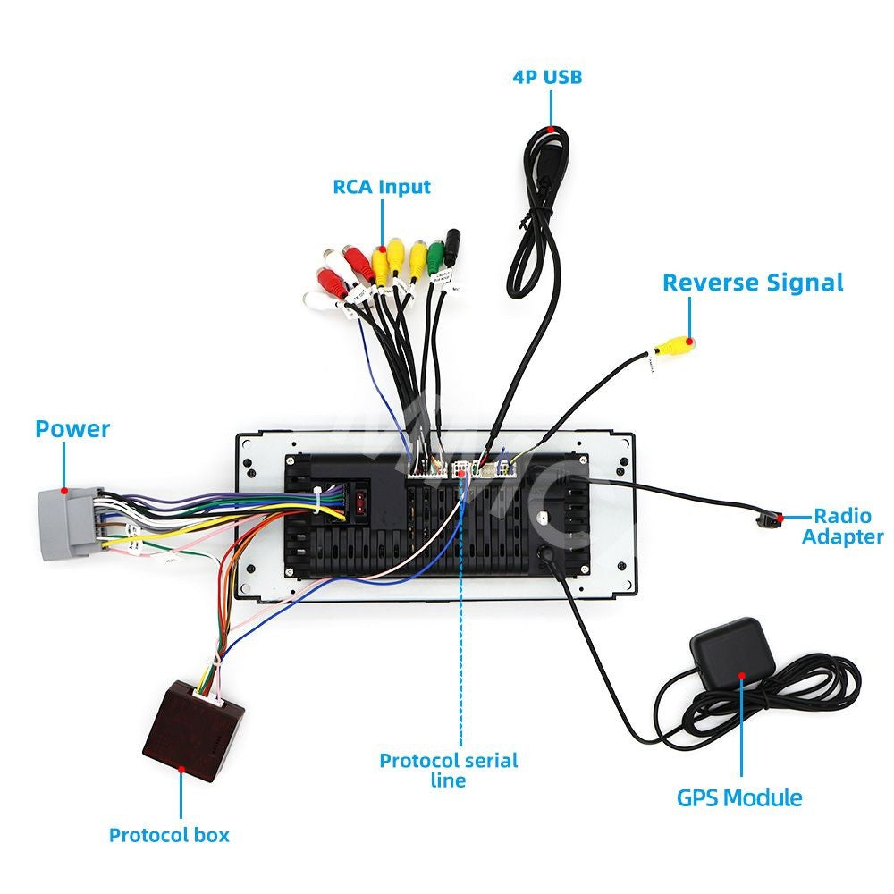 7 Touch Screen Video Player GPS For Carplay Fit for Chrysler Sebring 2007-2010