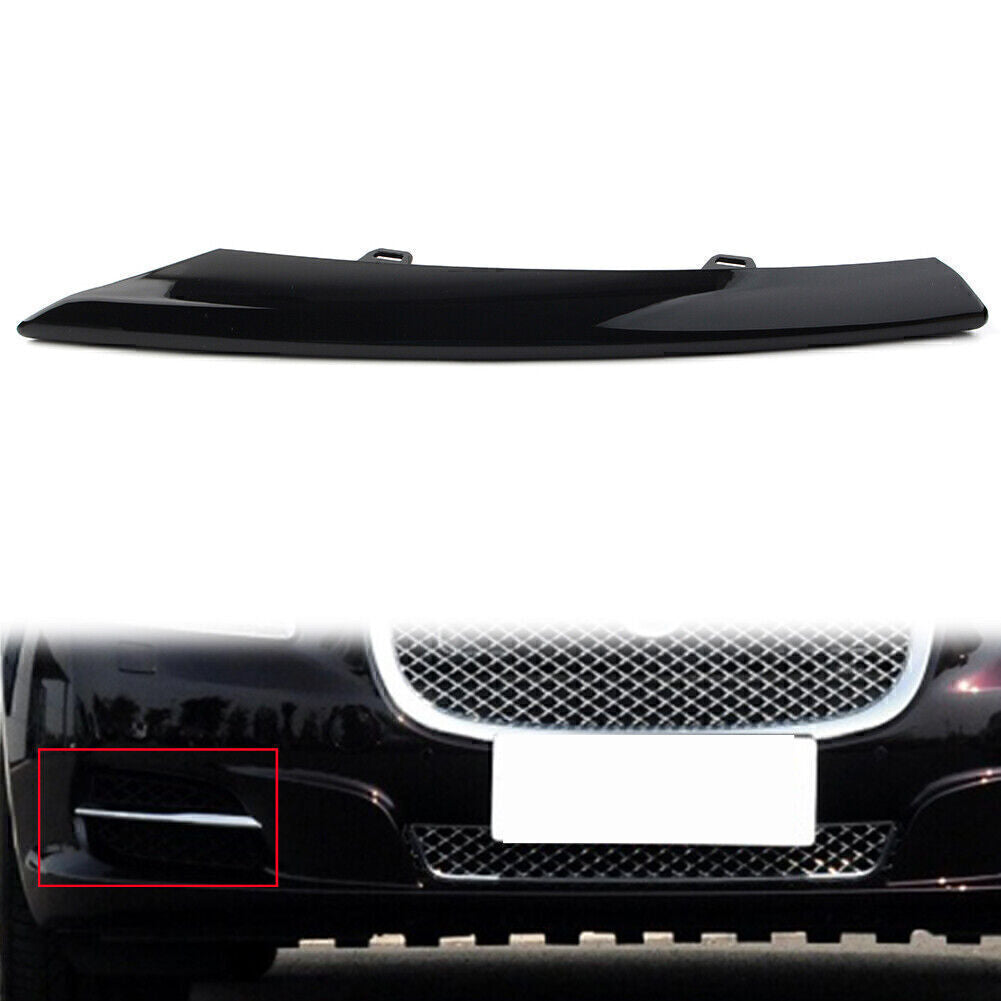 for Jaguar XJ 2010-2015 2013 14 Front Right Side Grille Gloss Black Molding Trim
