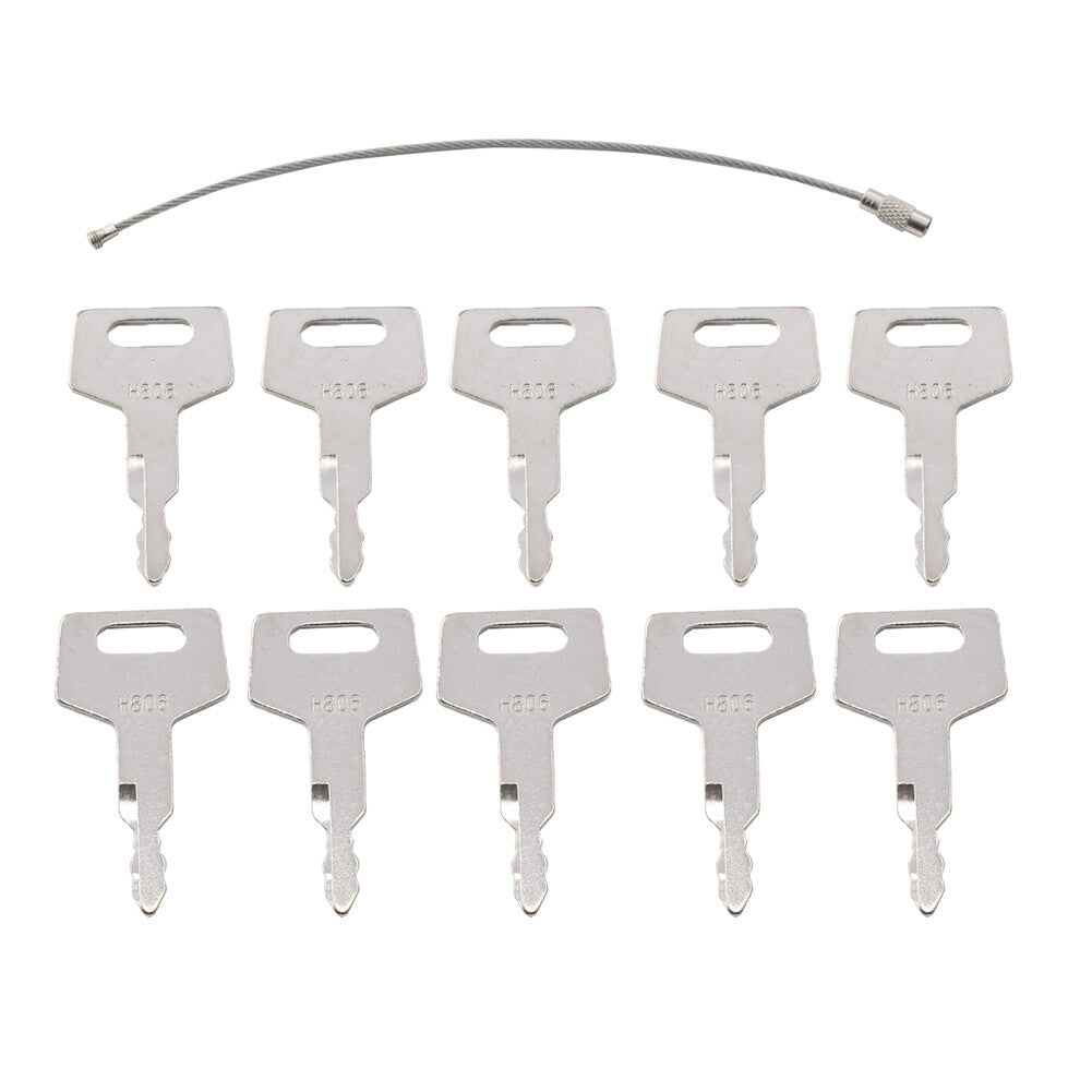 5pcs/10pcs H806 Ignition Keys For Heavy Equipment Takeuchi 7001-00019