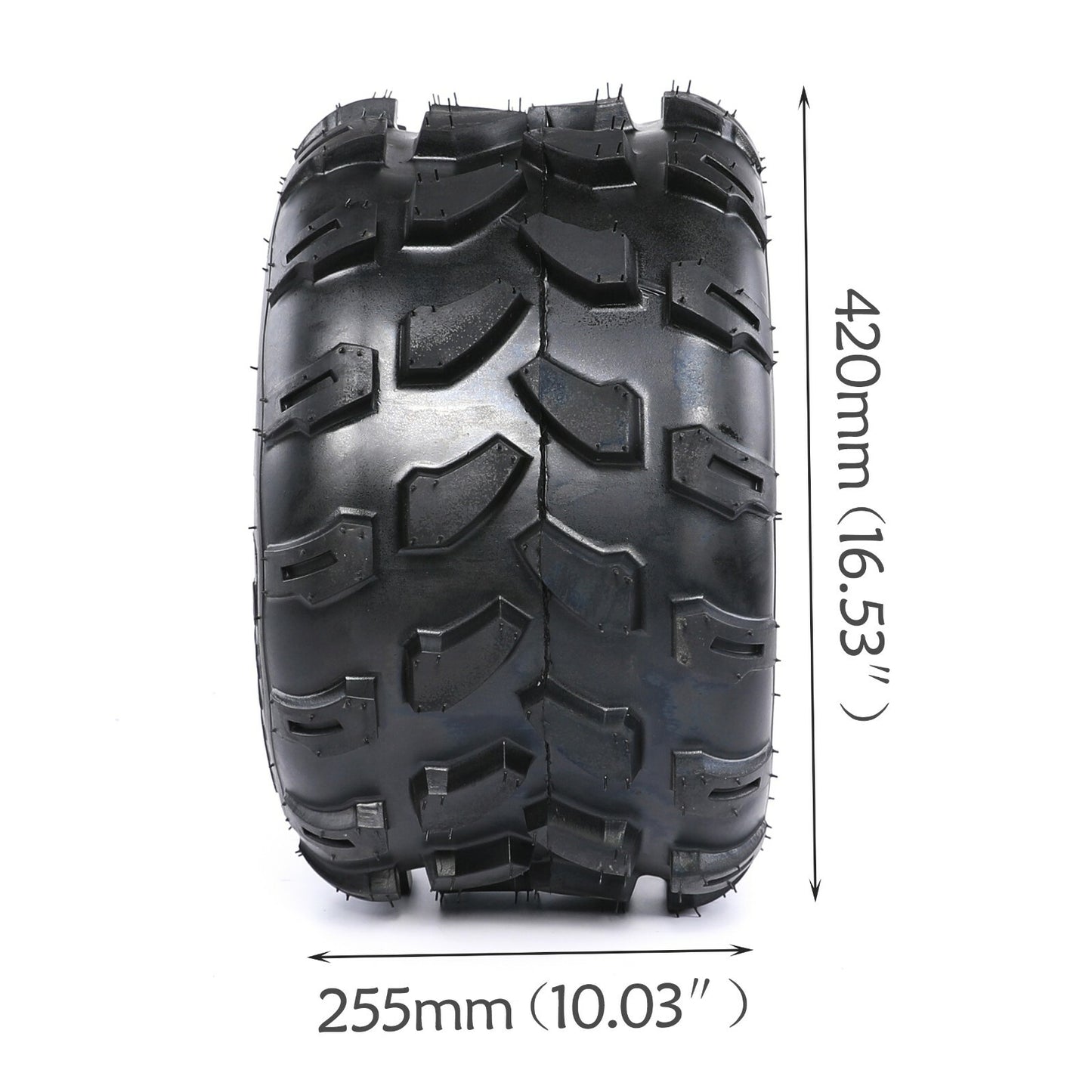Set 2 18x9.50-8 Lawn Mower Tires, 4-ply Heavy Duty 18x9.5x8 Garden Tubeless Tires