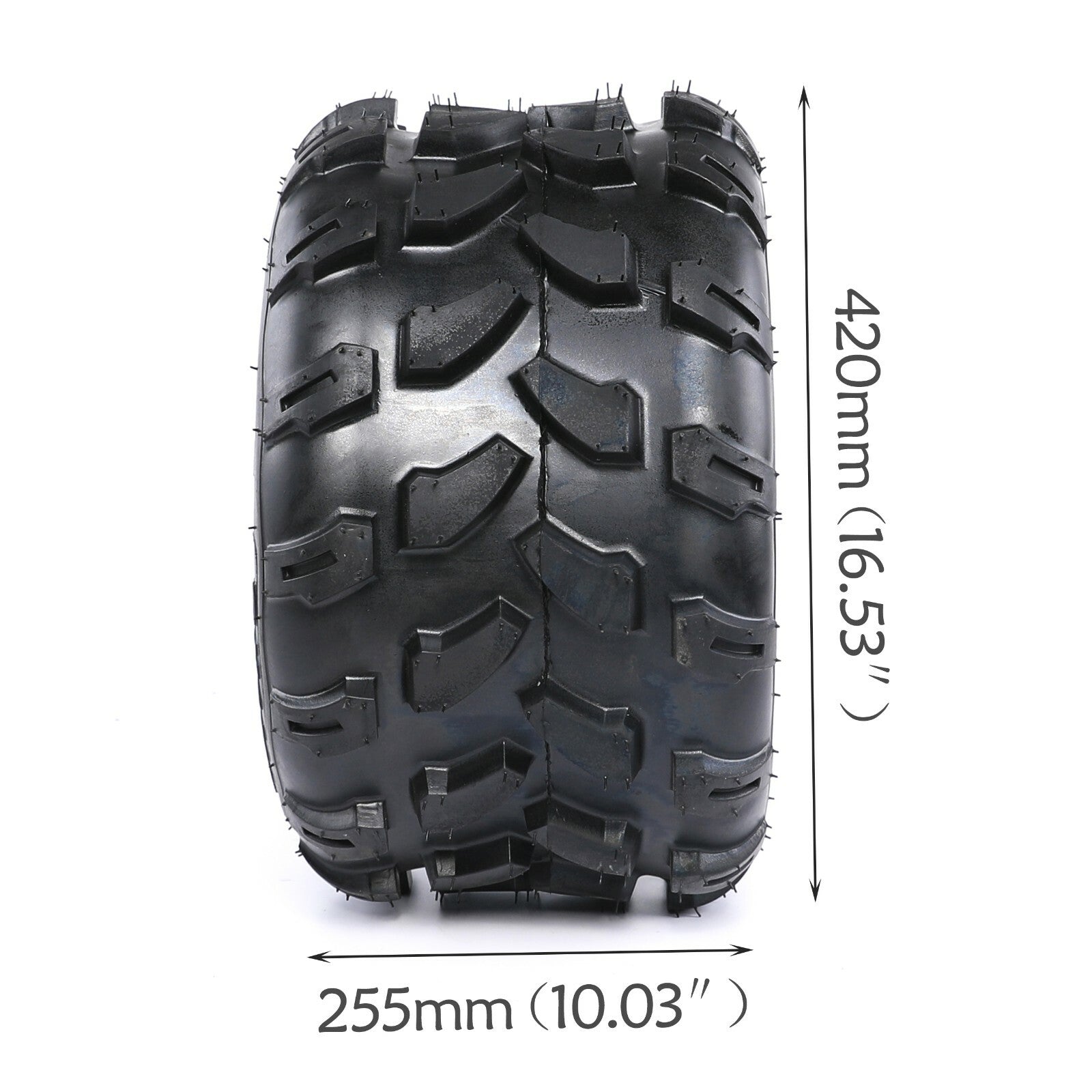 Set 2 18x9.50-8 Lawn Mower Tires, 4-ply Heavy Duty 18x9.5x8 Garden Tubeless Tires
