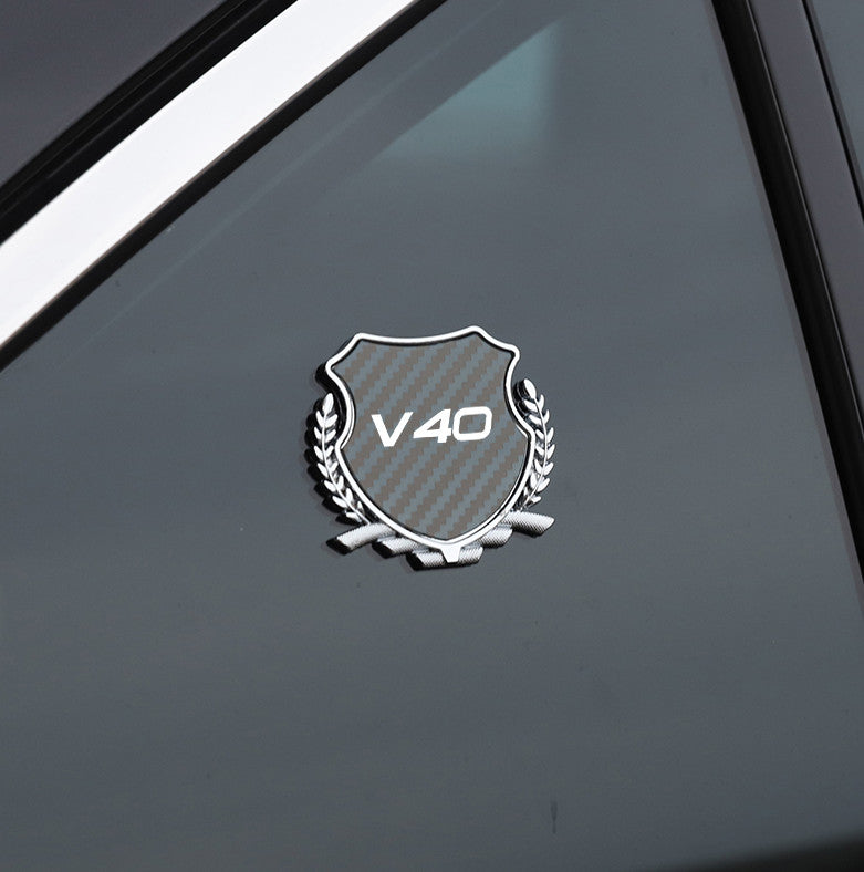 Suitable for Audi A1 car keychain horseshoe buckle carbon fiber leather black