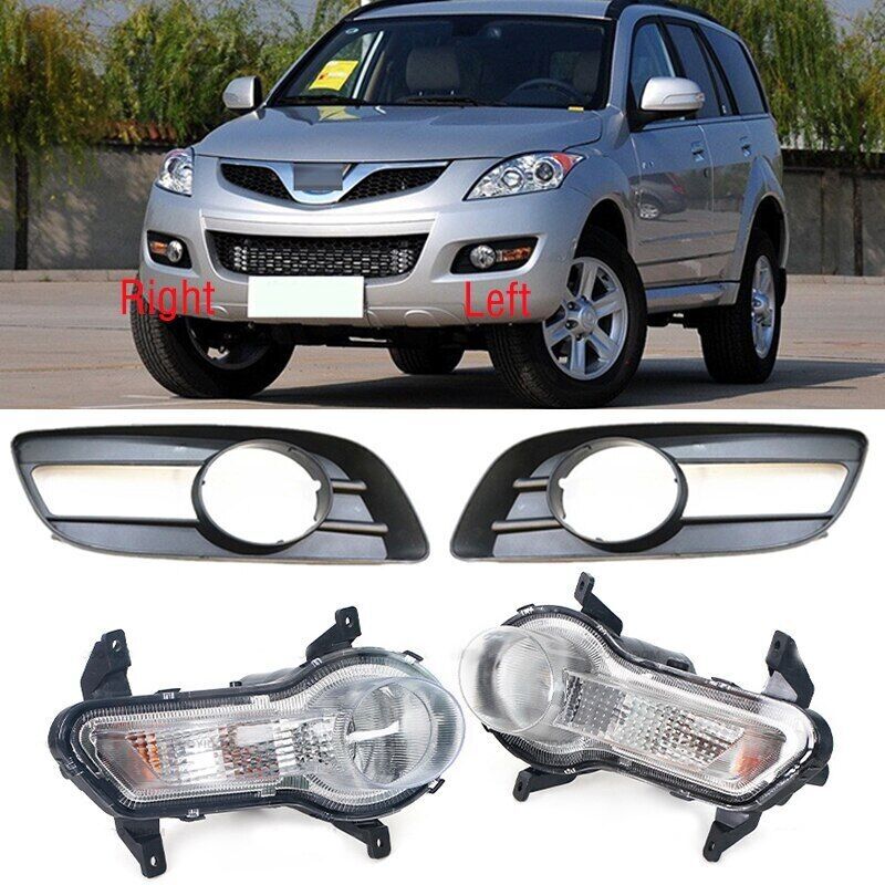 Set For Great Wall Hover for Haval H5 2010-12 Front Bumper Fog Lamp +Fog Lamp Cover