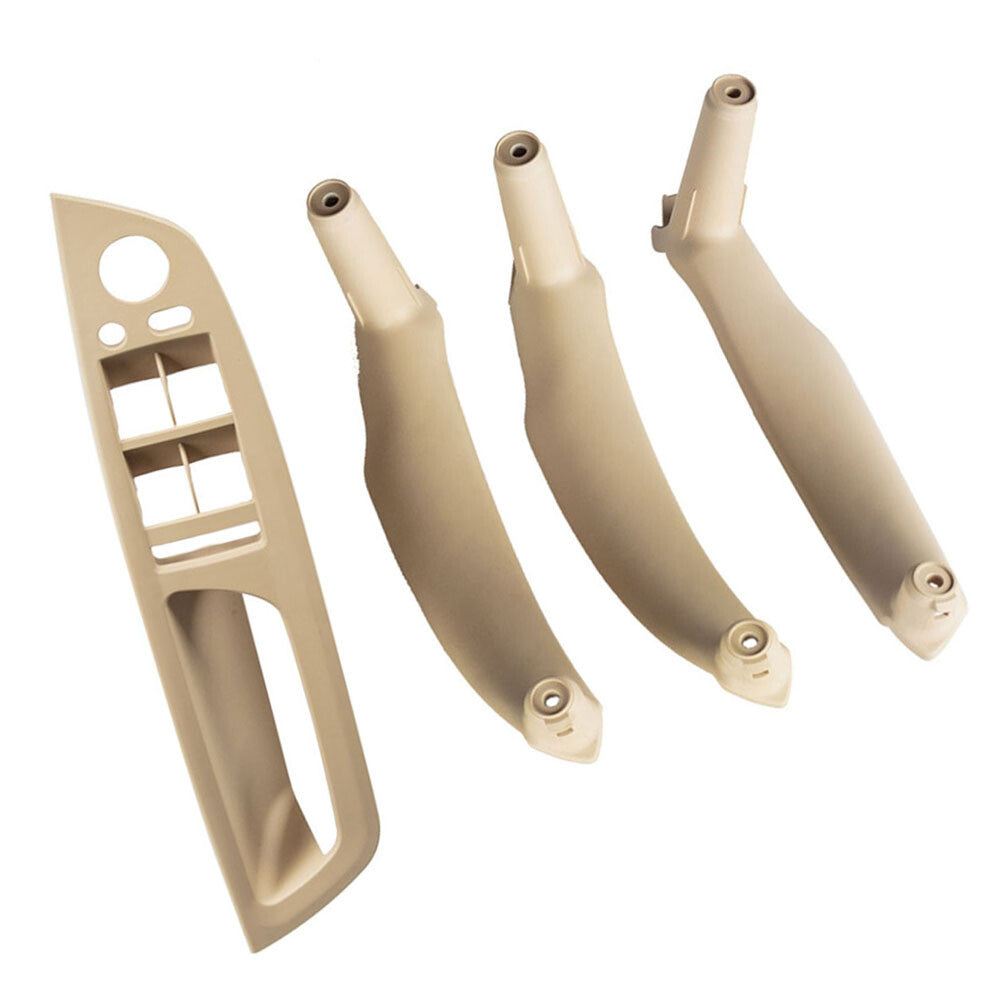 Interior Door Pull Handle Trim Cover Fit for BMW X5 E70 X6 E71 E72 Beige LHD 4PCS