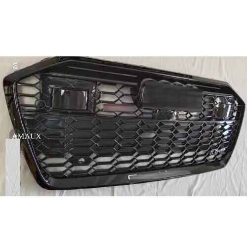 for Audi A6 S6 2019-2024 RS6 Style Grille Front Honeycomb Radiator Grill W/ ACC