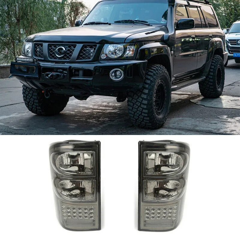 Smoked LED Rear Lamp Tail Lights LH+RH FIT for Nissan Patrol GU Y61 1997-2004