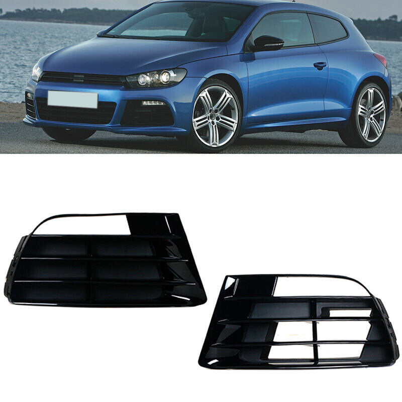 2x Front Bumper Fog Light Lamp Cover Grille for Volkswagen for VW Scirocco 2009-2014