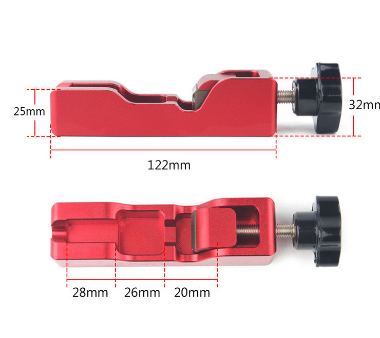 Universal Engine Spark Plug Gap Tool Gapper for 10/12/14/16mm Spark Plugs Red