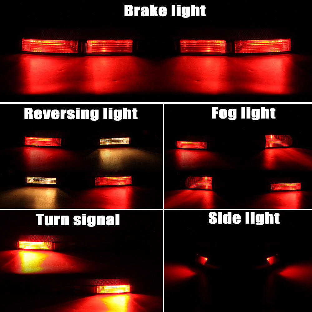 Left rear bumper lower taillight strip with 5 bulbs for Audi Q7 2016 - 2021