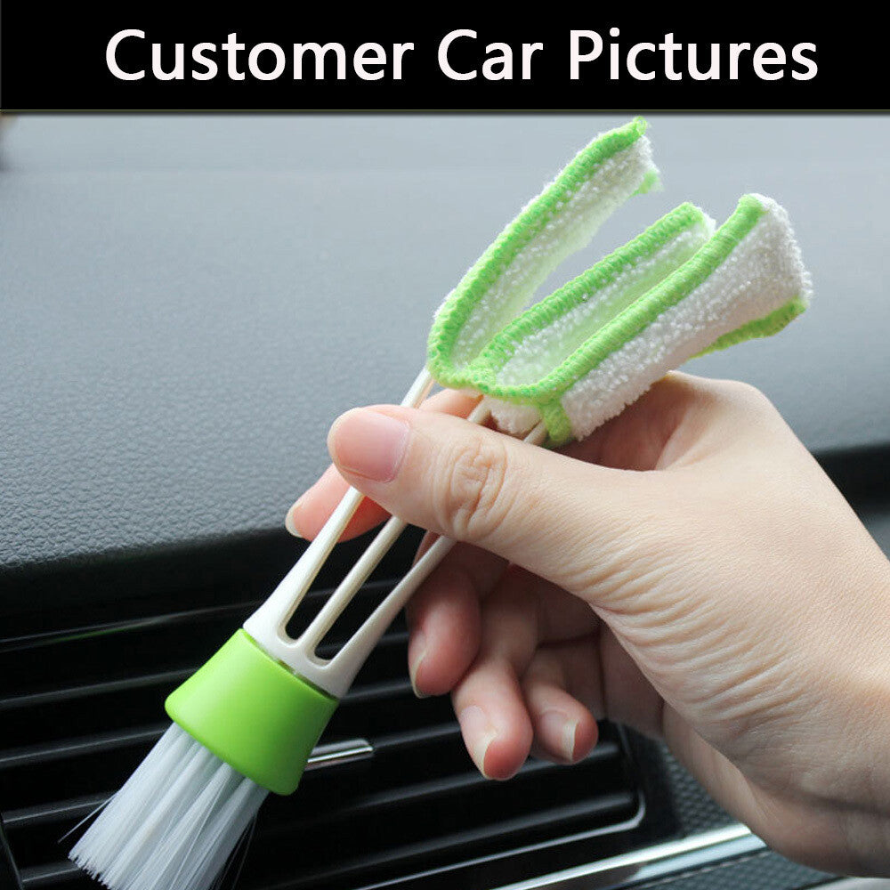 Double-Head Clean Brush Indoor Air-condition Outlet Window Care Cleaning Tool