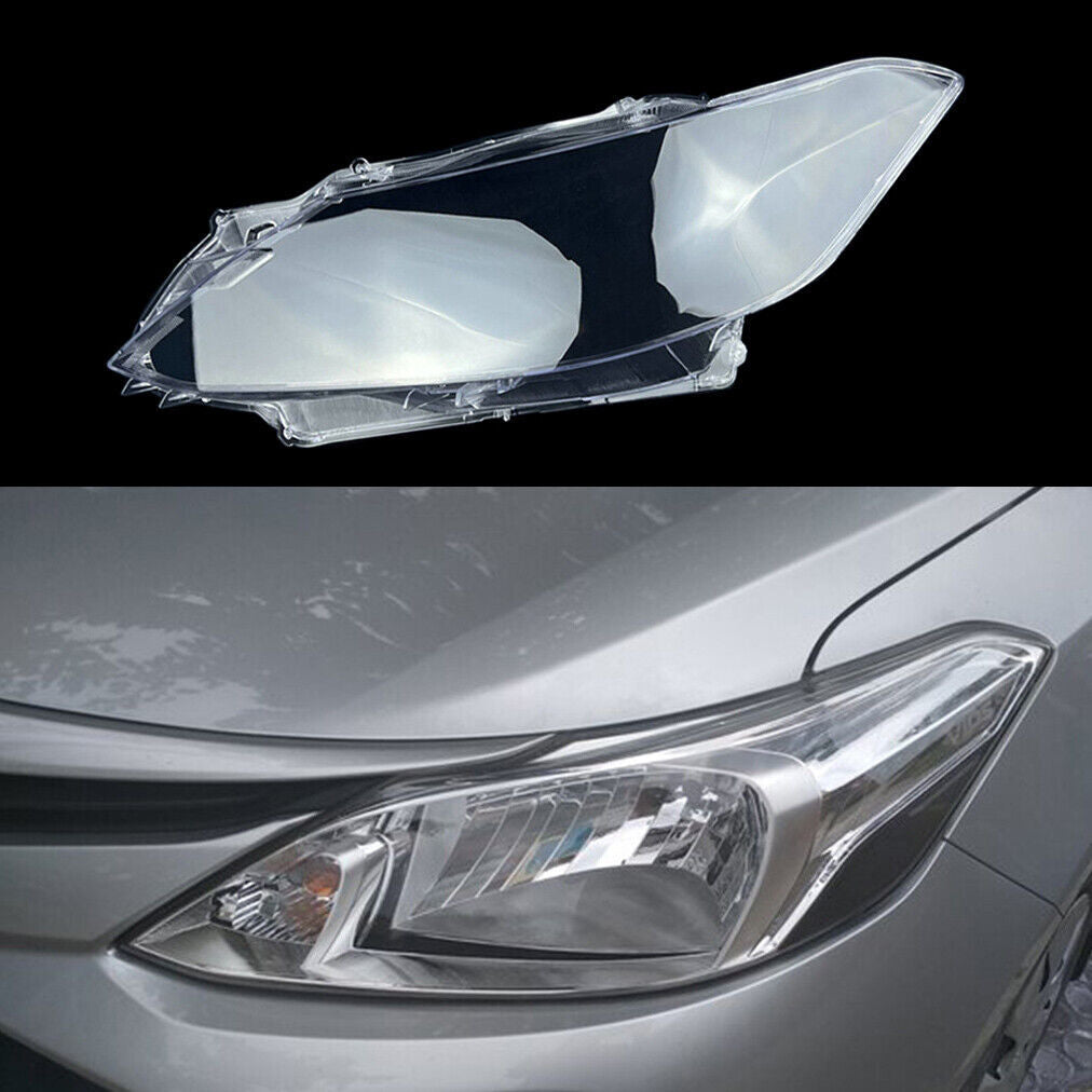 Clear Headlight Lens Headlamp Cover Shell Cap for Toyota Vios 2017-19 Left Side