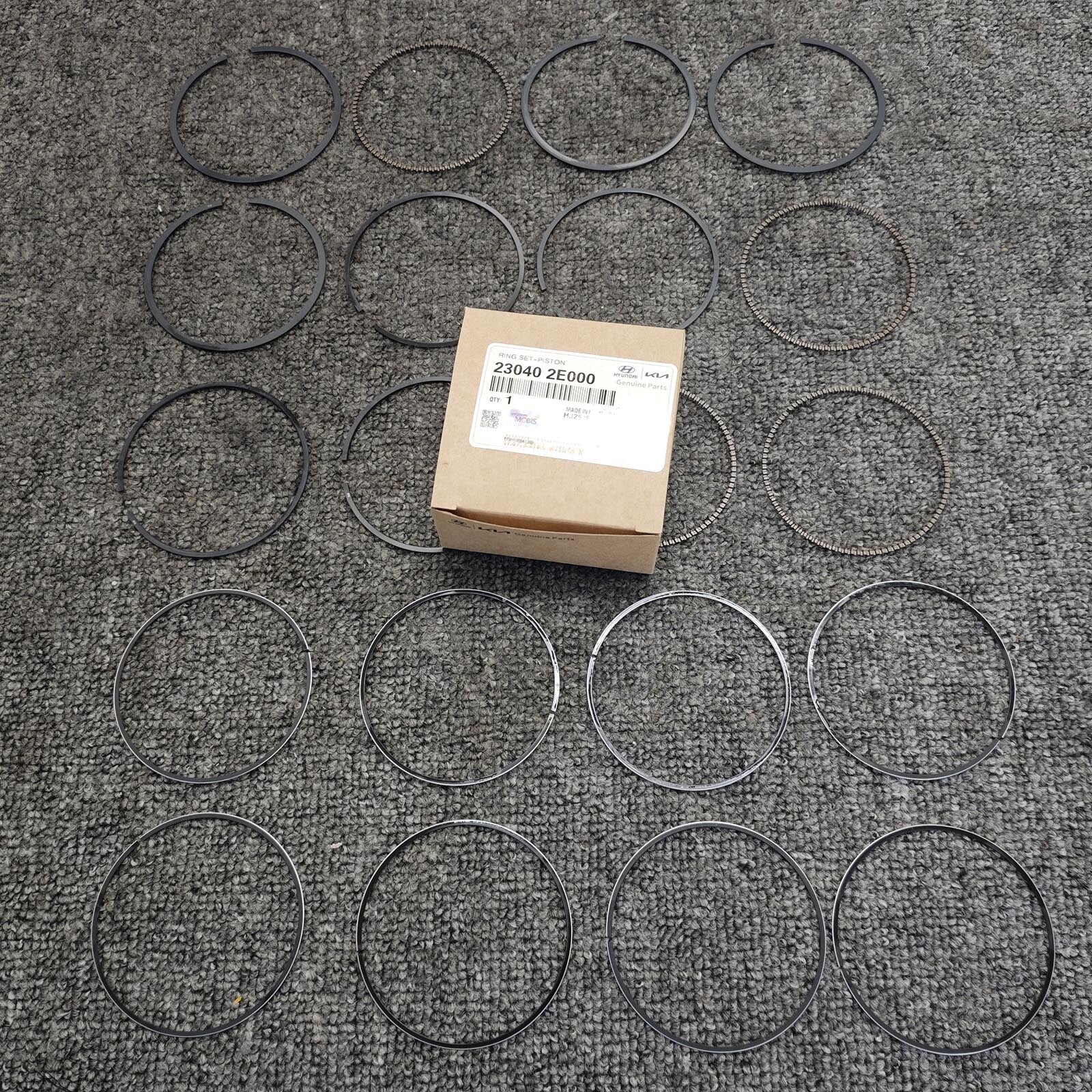 230402E000 Piston Ring STD for Kia Soul 2.0L (2011-2013) and for Elantra 1.8L (2011-2013).