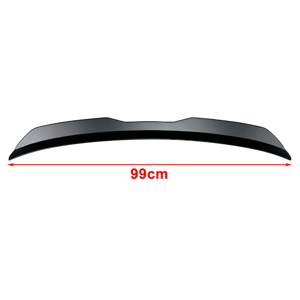 Matte Black Universal Car Rear Roof Lip Spoiler Wing For Hatchback SUV MPV
