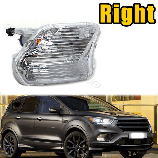 Right Front Fog Lights Turn Signal Lamp for Ford Escape Kuga 2017-2019 with Bulb