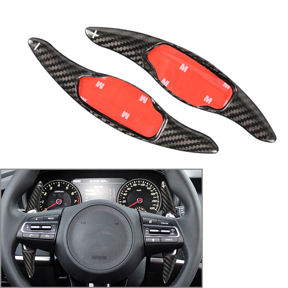Carbon Fiber Steering Wheel Shift Paddle for Kia Stinger GT GT-Line GTS 18-22 19